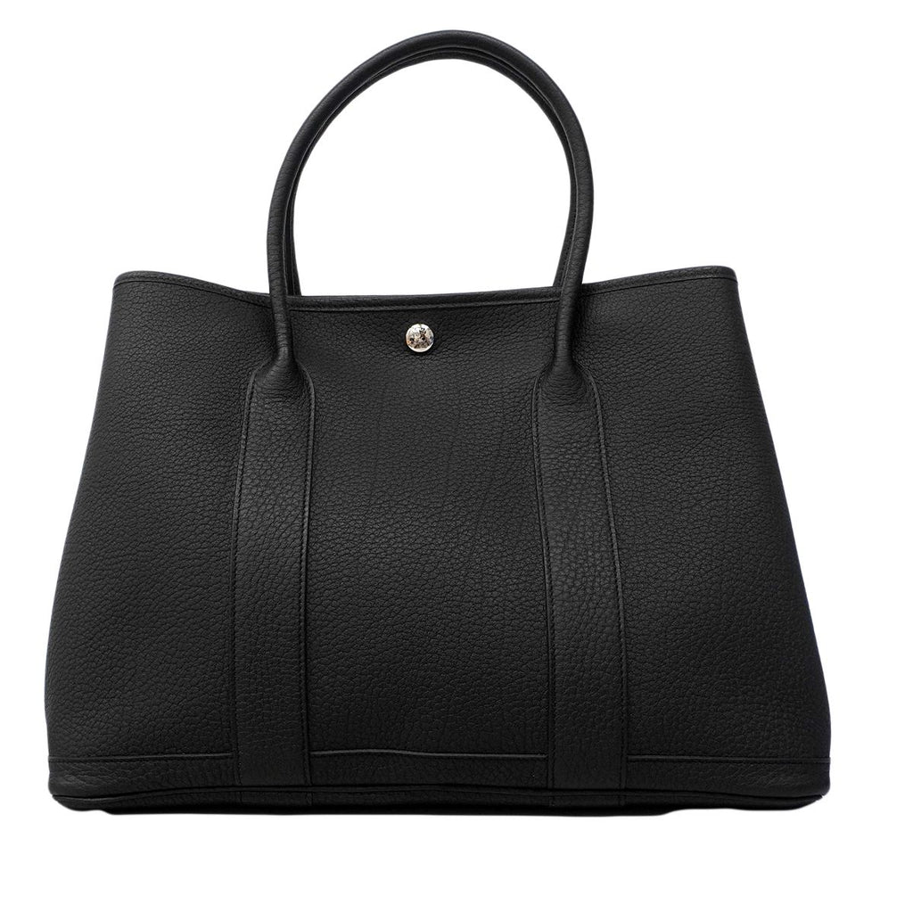 Hermes Tote Garden Party PM Negonda Black Silver — view 6