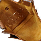 Hermes Shoulder Bag Evelyne Taurillon Clemence Gold Silver — view 4