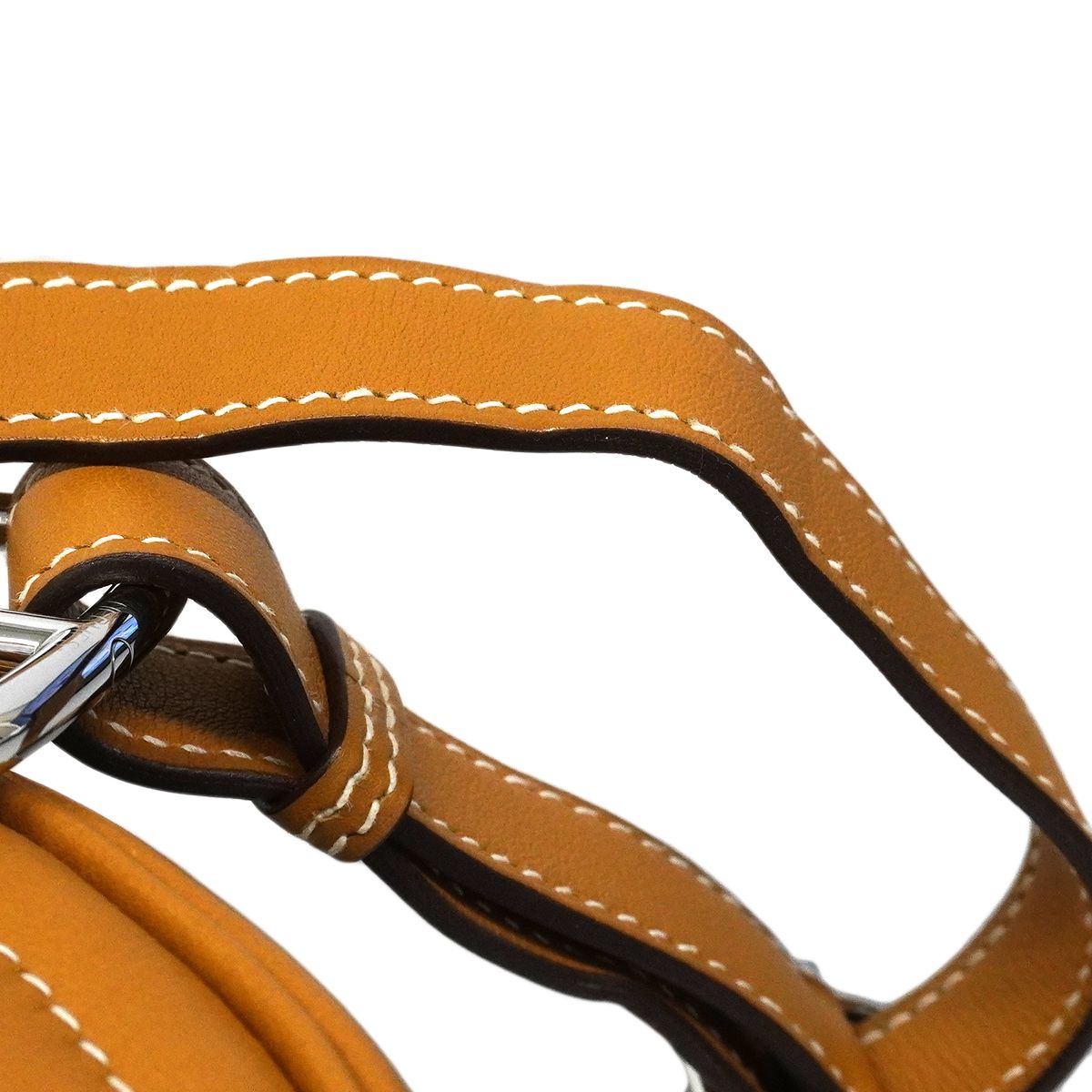 Hermes Waist Bag in the Loop Verso Swift Sesame Lime Silver — view 8