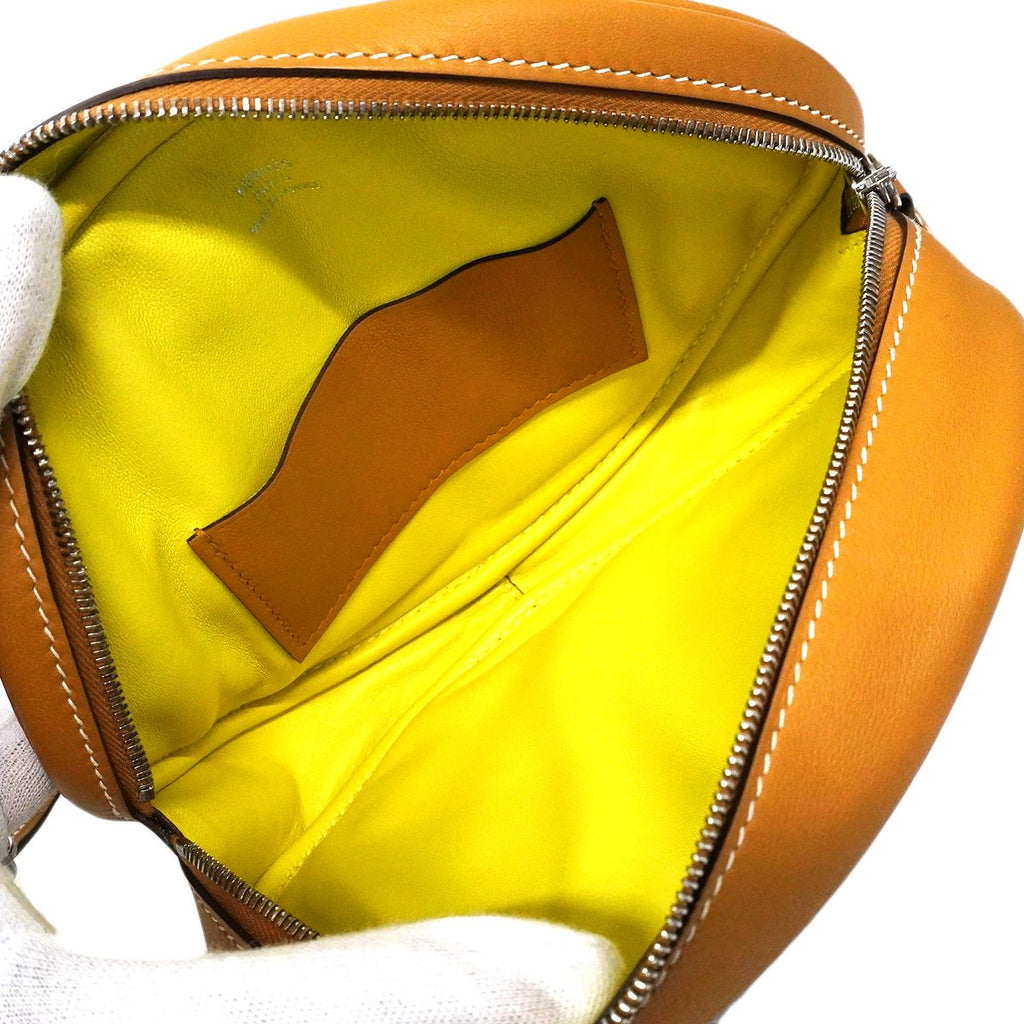Hermes Waist Bag in the Loop Verso Swift Sesame Lime Silver — view 4