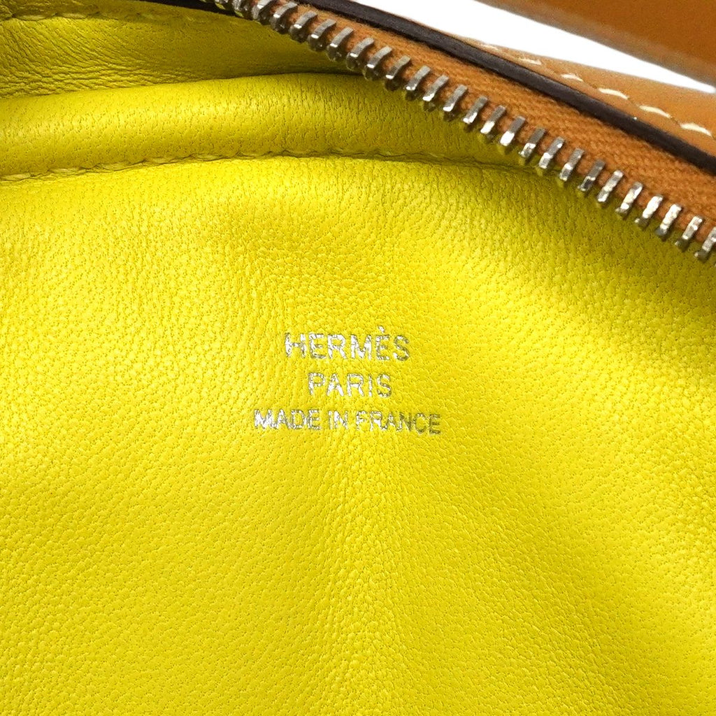 Hermes Waist Bag in the Loop Verso Swift Sesame Lime Silver — view 5
