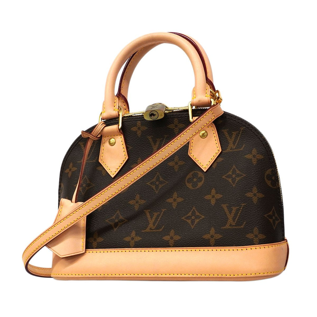 Louis Vuitton Handbag Monogram Alma BB Brown 2-Way
