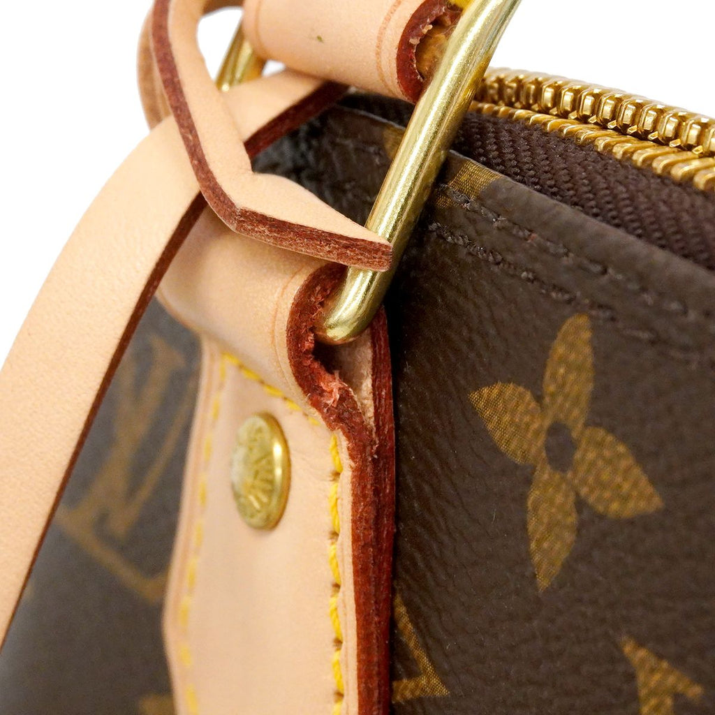 Louis Vuitton Handbag Monogram Alma BB Brown 2-Way — view 8