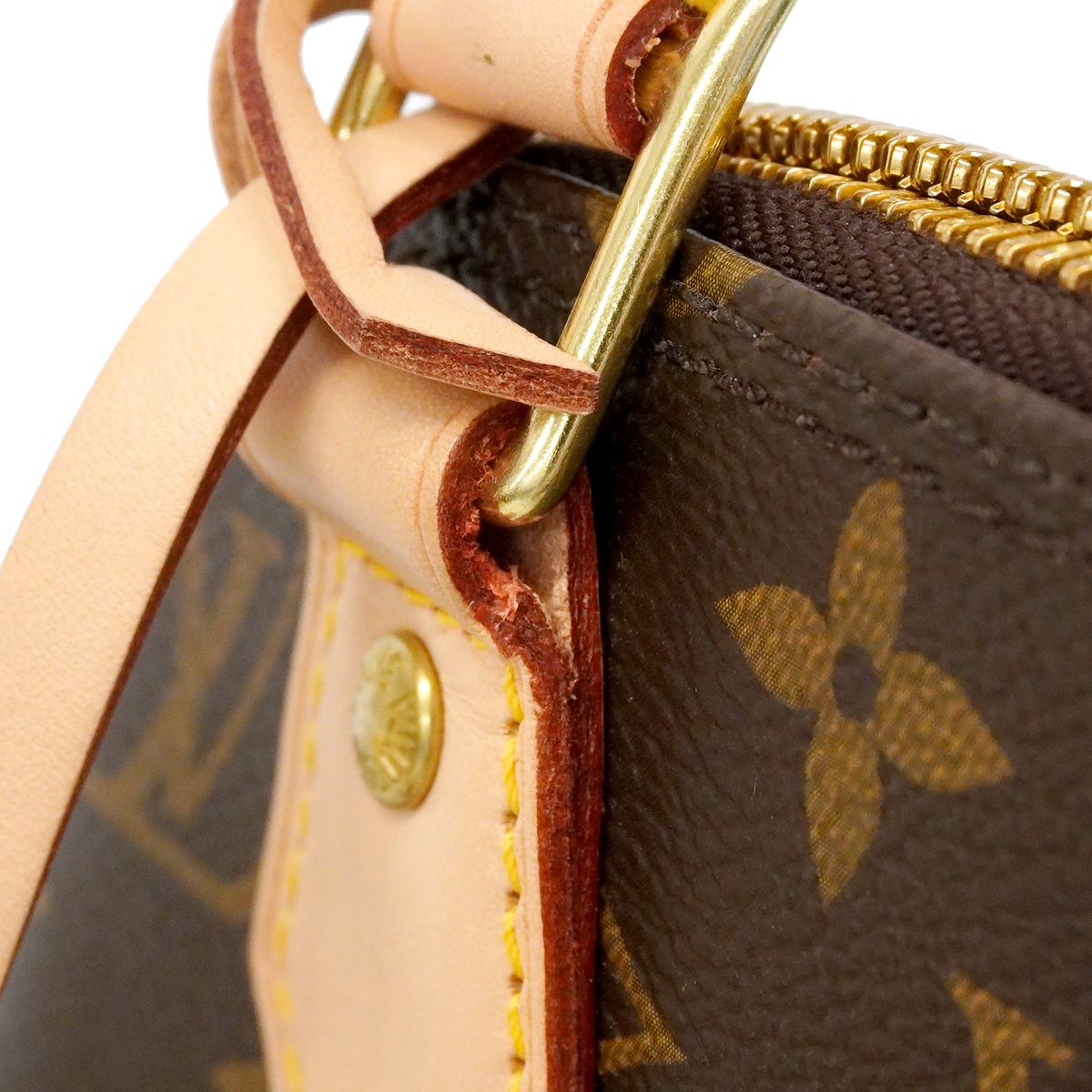 Louis Vuitton Handbag Monogram Alma BB Brown 2-Way — view 8