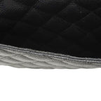 Chanel Chain Tote Quilted Caviar Leather Black Gold — view 6