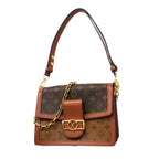Louis Vuitton Shoulder Bag Monogram Reverse Dauphine Brown