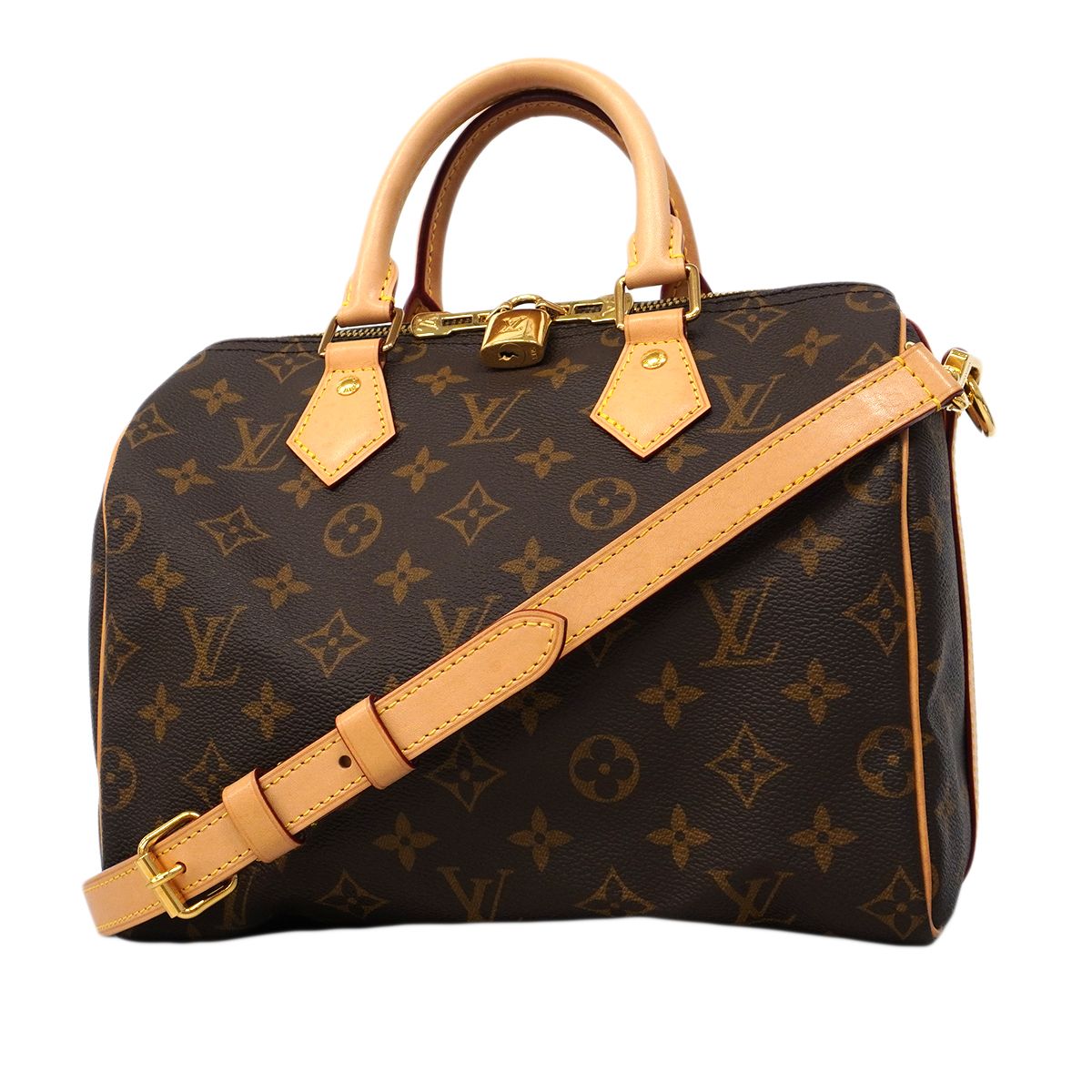 Louis Vuitton Handbag Monogram Speedy Bandouliere 25 Brown 2-Way