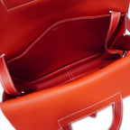 Hermes Handbag Halzan 31 Taurillon Clemence Rouge Casac Silver 2-Way — view 4