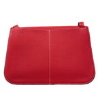Hermes Handbag Halzan 31 Taurillon Clemence Rouge Casac Silver 2-Way — view 8