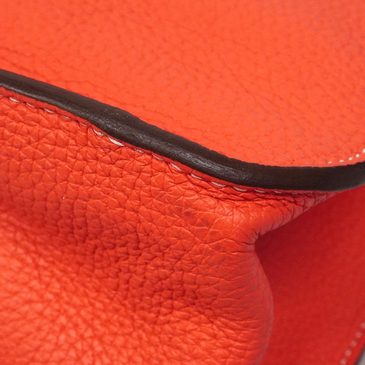 Hermes Handbag Halzan 31 Taurillon Clemence Rose Jaipur Silver 2-Way — view 6