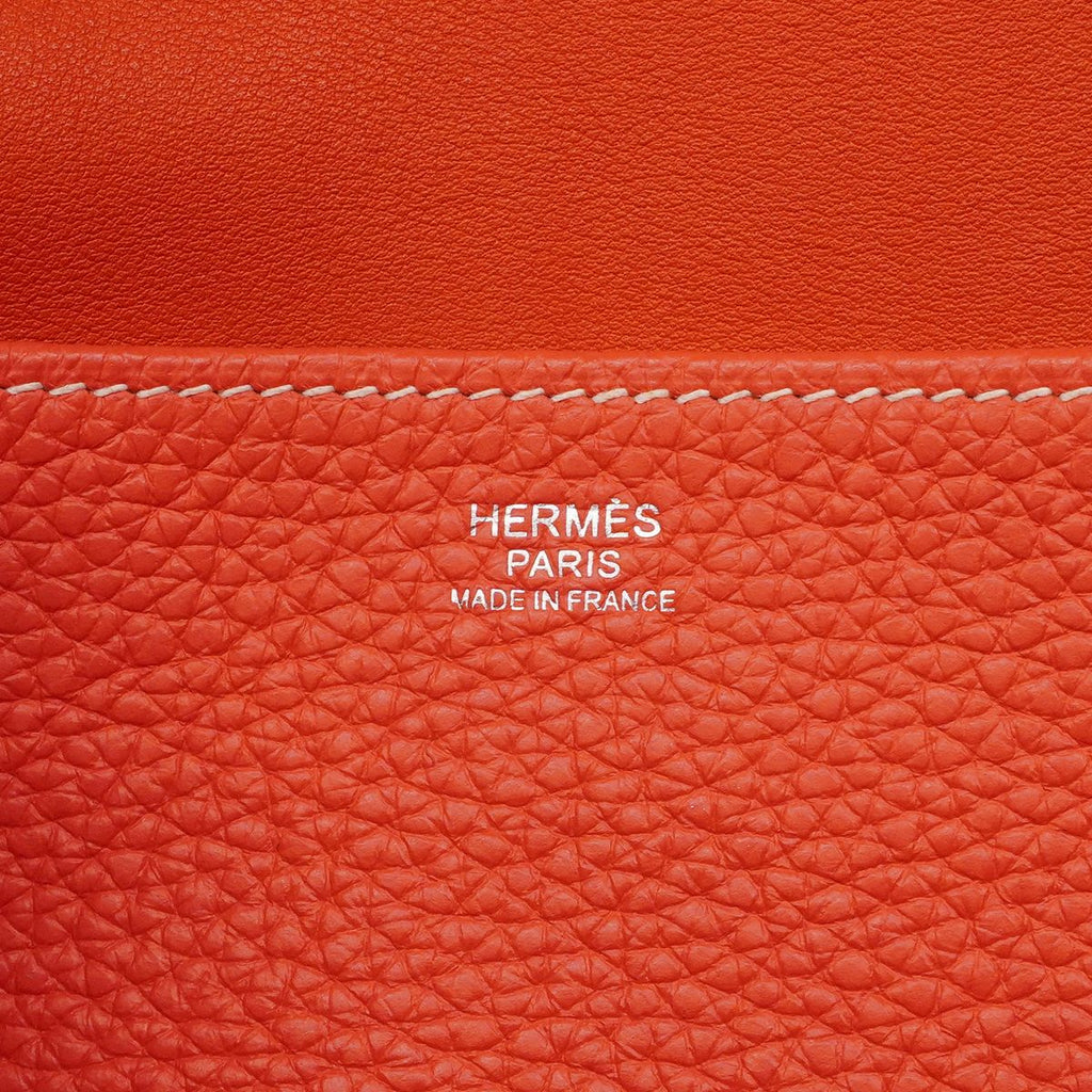 Hermes Handbag Halzan 31 Taurillon Clemence Rose Jaipur Silver 2-Way — view 5