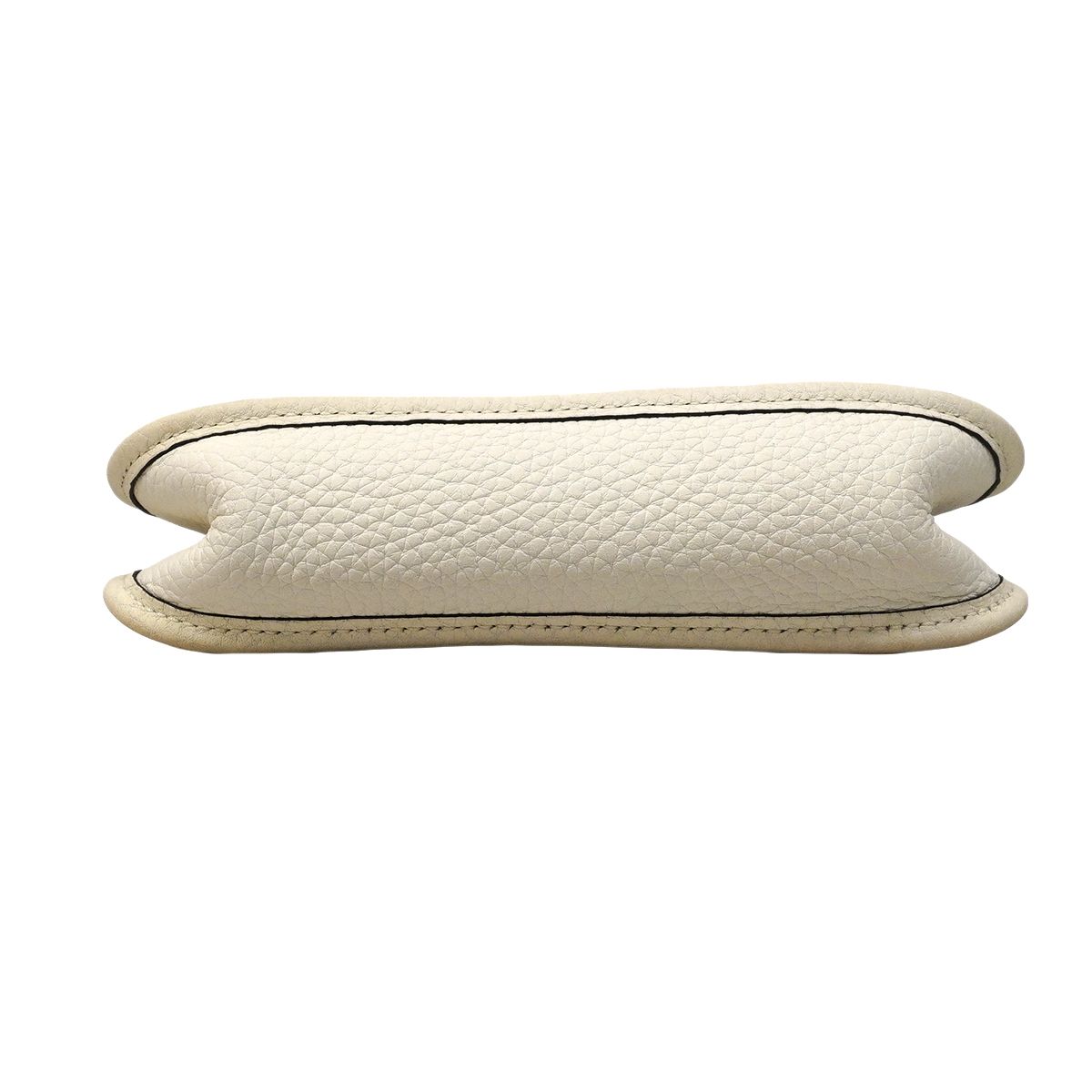 Hermes Shoulder Bag Evelyne TPM Taurillon Clemence White Silver — view 3