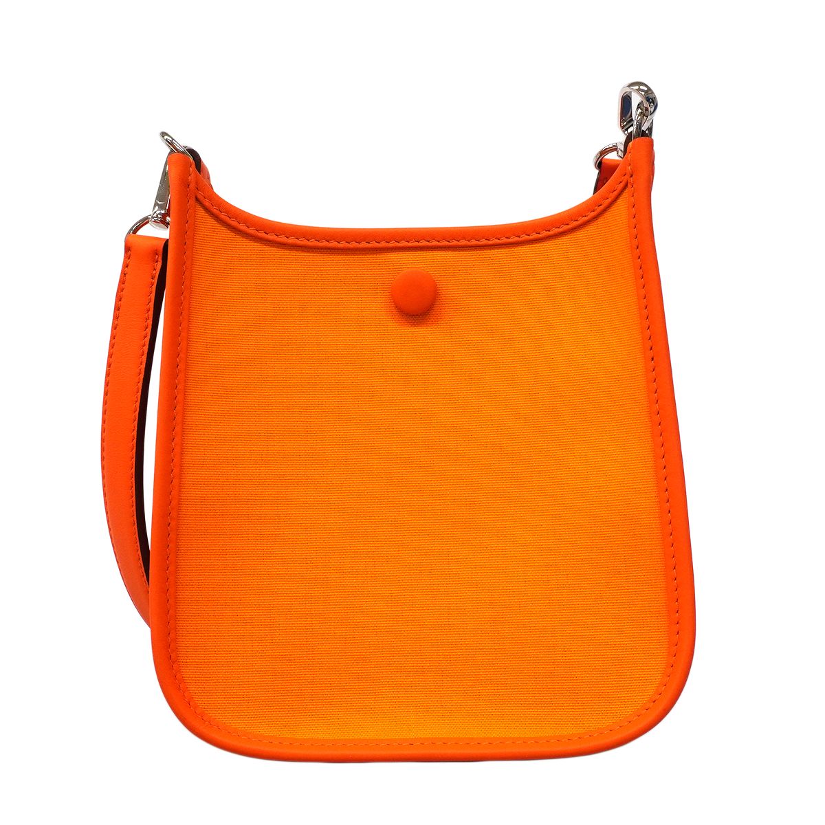 Hermes Shoulder Bag Neo Evelyne TPM Toile Officier Swift Joanne de Fou Silver — view 7
