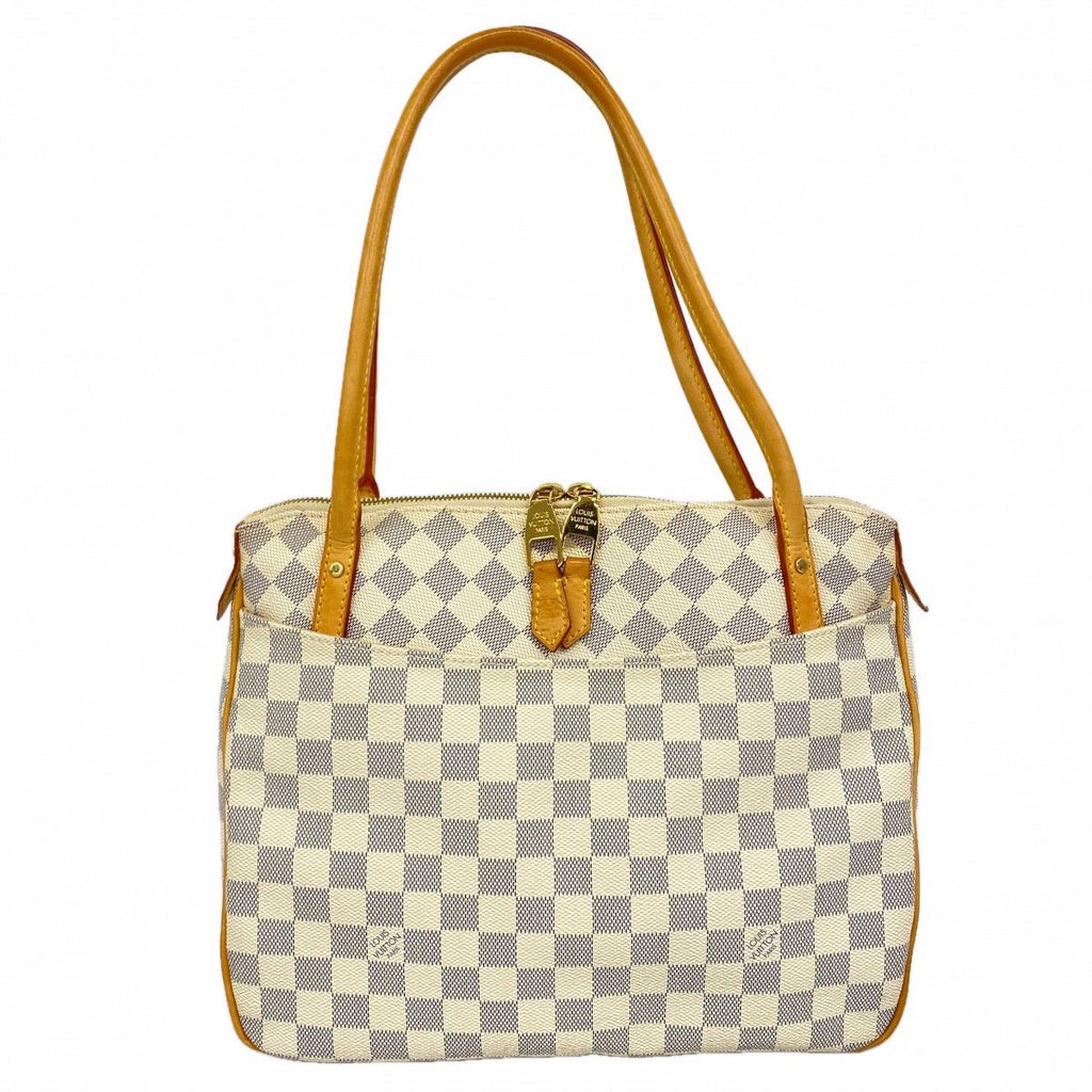Louis Vuitton Shoulder Bag Damier Azur Figheri PM White