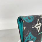 Louis Vuitton Wallet Monogram Eclipse Graffiti Portefeuille Brazza NM Black — view 5