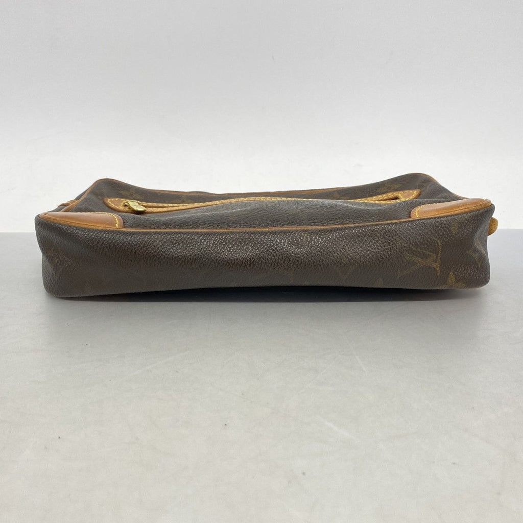 Louis Vuitton Clutch Monogram Marly Dragonne GM Brown — view 3