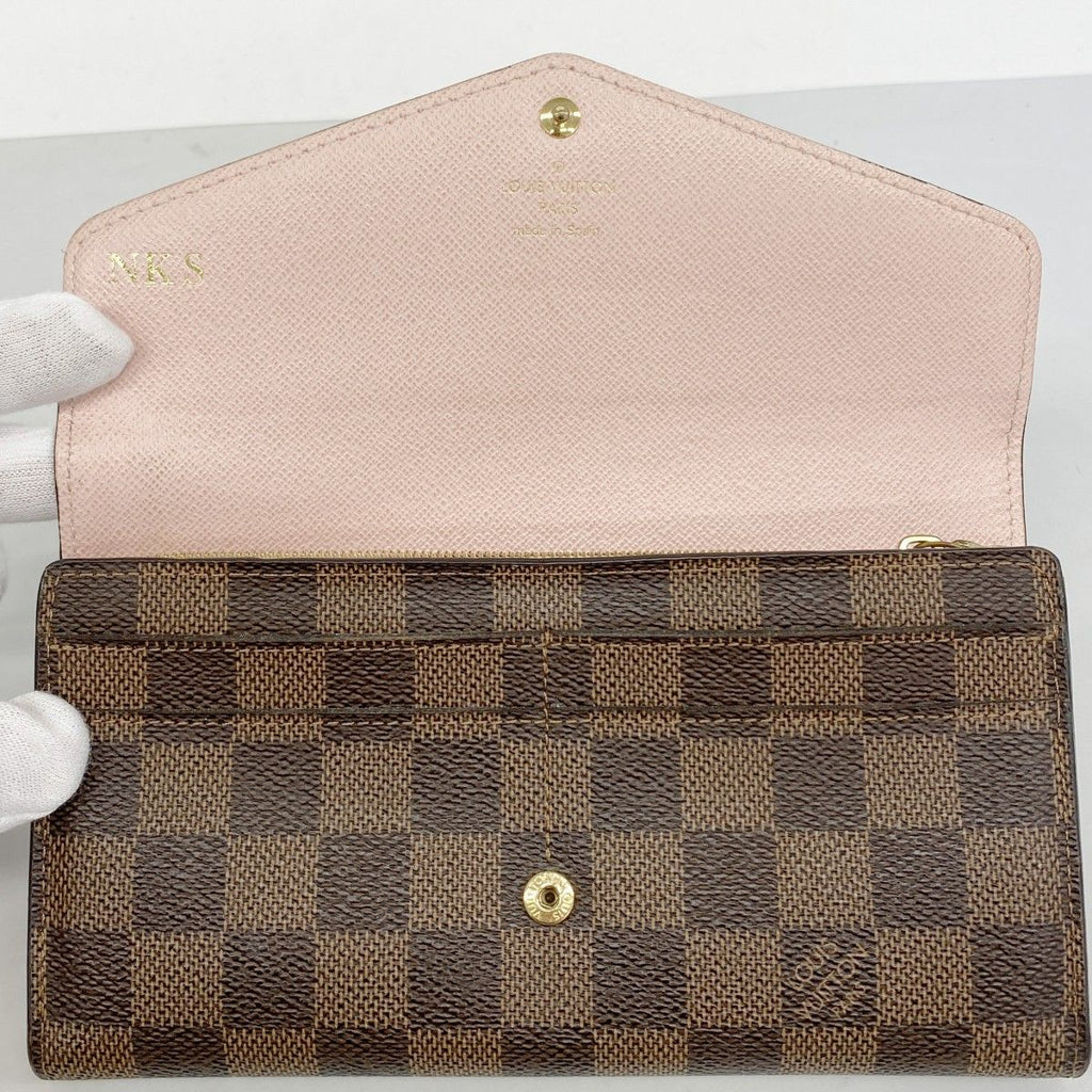 Louis Vuitton Wallet Damier Portefeuille Sarah Rose Velours — view 3