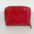 Louis Vuitton Coin Case Vernis Zippy Purse Rose Pop — view 9