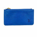 Louis Vuitton Coin Case Epi Pochette Cles Toledo Blue