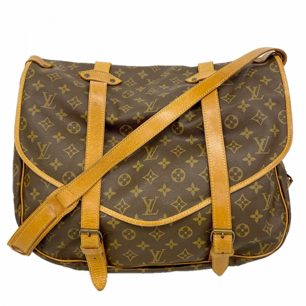 Louis Vuitton Shoulder Bag Monogram Saumur 43 Brown