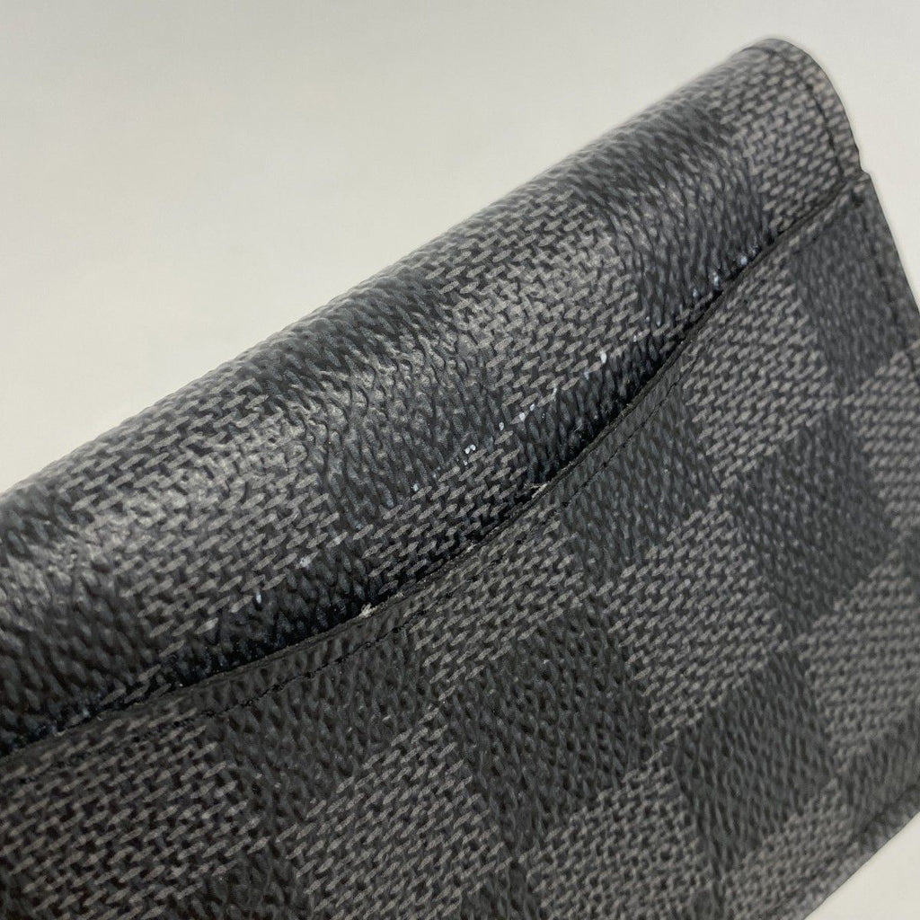 Louis Vuitton Card Case Damier Graphite Organizer de Poche Black Gray — view 5