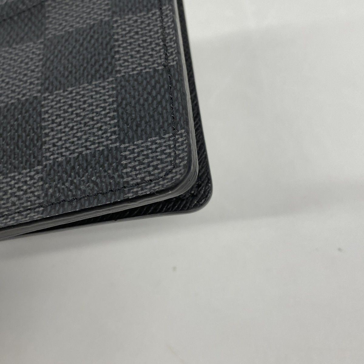 Louis Vuitton Card Case Damier Graphite Organizer de Poche Black Gray — view 6