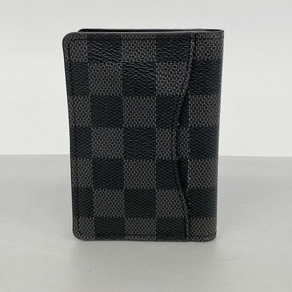 Louis Vuitton Card Case Damier Graphite Organizer de Poche Black Gray — view 8