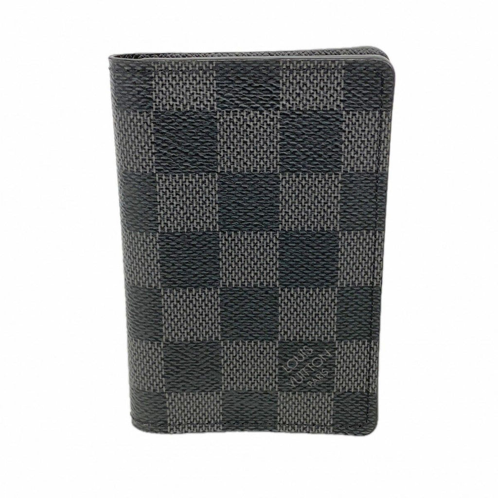 Louis Vuitton Card Case Damier Graphite Organizer de Poche Black Gray