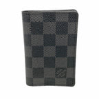 Louis Vuitton Card Case Damier Graphite Organizer de Poche Black Gray
