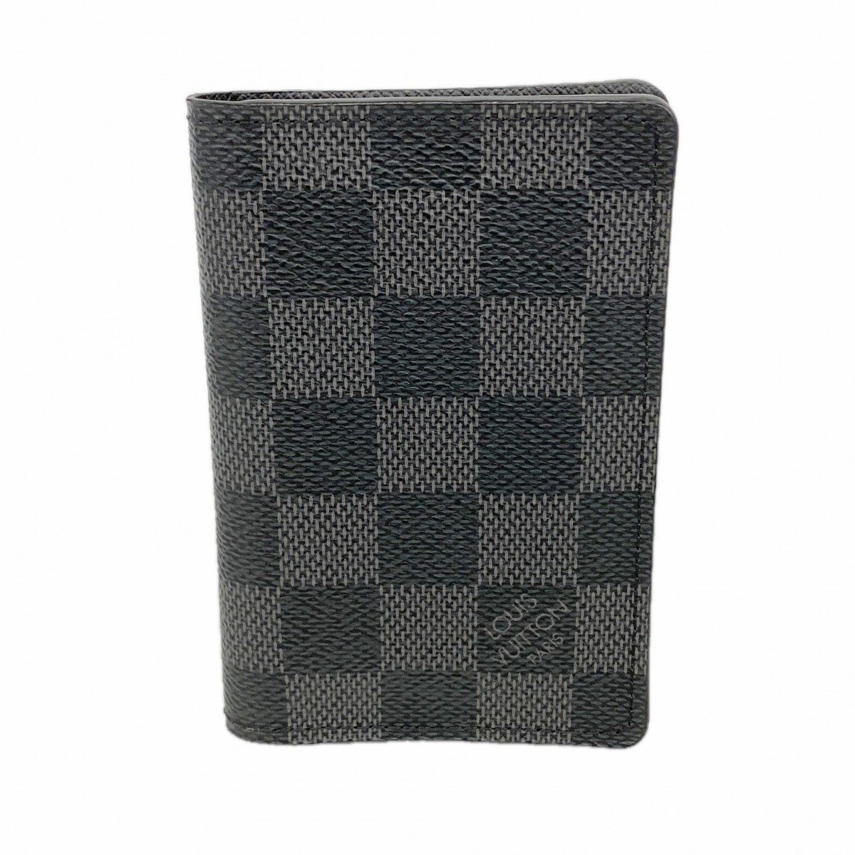 Louis Vuitton Card Case Damier Graphite Organizer de Poche Black Gray