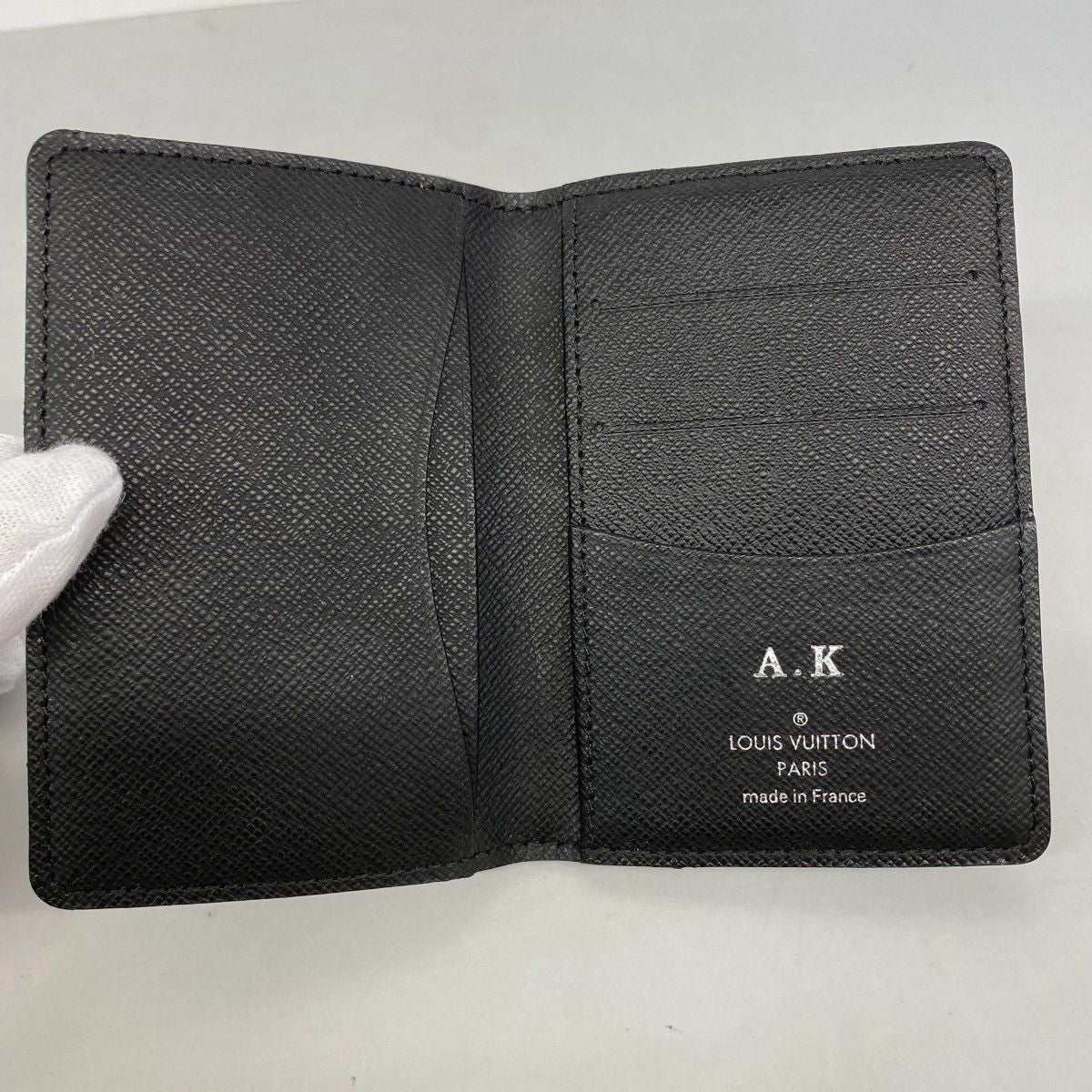 Louis Vuitton Card Case Damier Graphite Organizer de Poche Black Gray — view 3