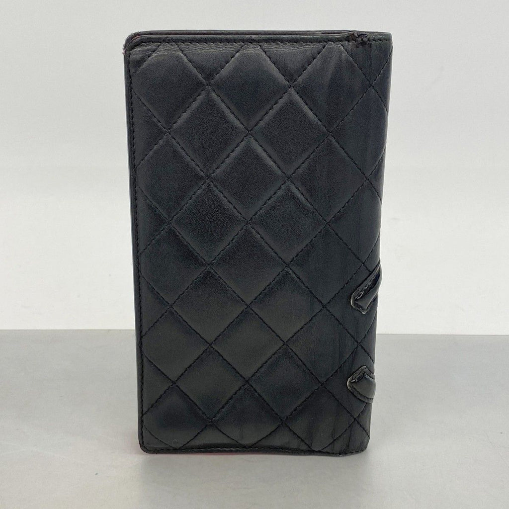 Chanel Wallet Cambon Lambskin Black Silver — view 8