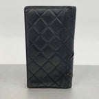Chanel Wallet Cambon Lambskin Black Silver — view 8