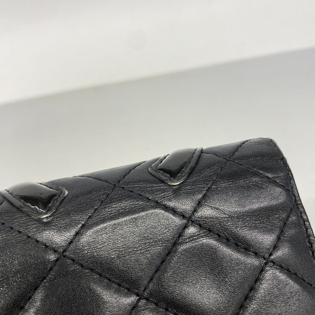 Chanel Wallet Cambon Lambskin Black Silver — view 7