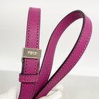 Fendi Handbag Leather Pink Silver 2-Way — view 9