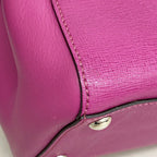 Fendi Handbag Leather Pink Silver 2-Way — view 8