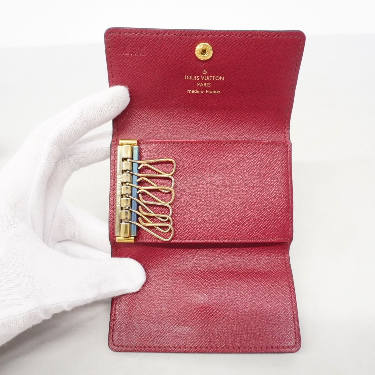 Louis Vuitton Key Case Monogram Multicles 6 Fuchsia Key Holder — view 4