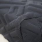 Fendi Pouch FF Embossed Nylon Black Gold — view 6