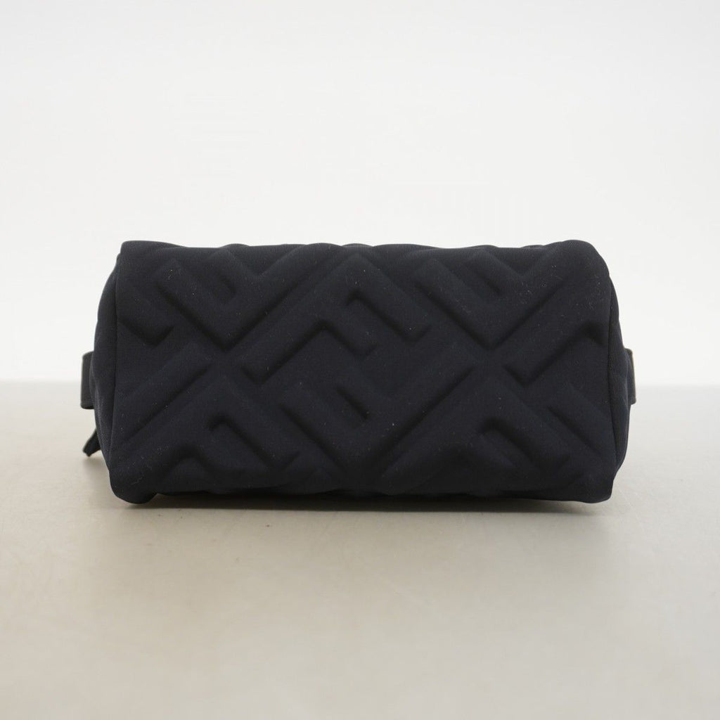 Fendi Pouch FF Embossed Nylon Black Gold — view 3