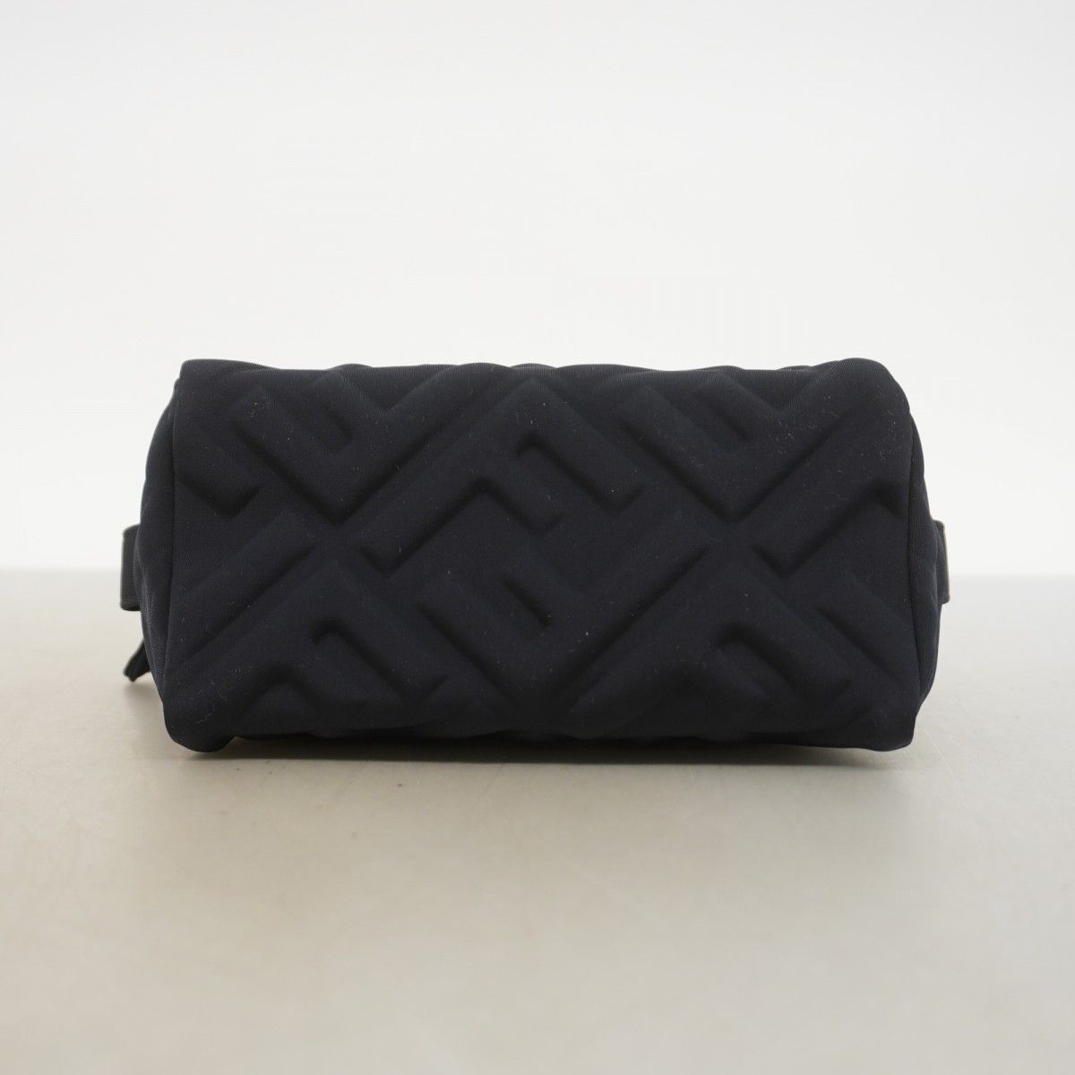 Fendi Pouch FF Embossed Nylon Black Gold — view 3