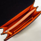 Dior Handbag Diorama Velvet Black Bordeaux Orange Silver 2-Way — view 4