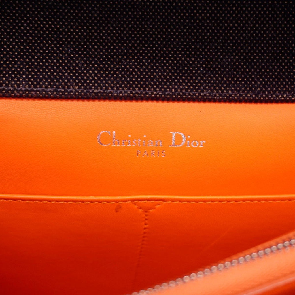 Dior Handbag Diorama Velvet Black Bordeaux Orange Silver 2-Way — view 5