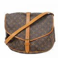 Louis Vuitton Shoulder Bag Monogram Saumur 35 Brown
