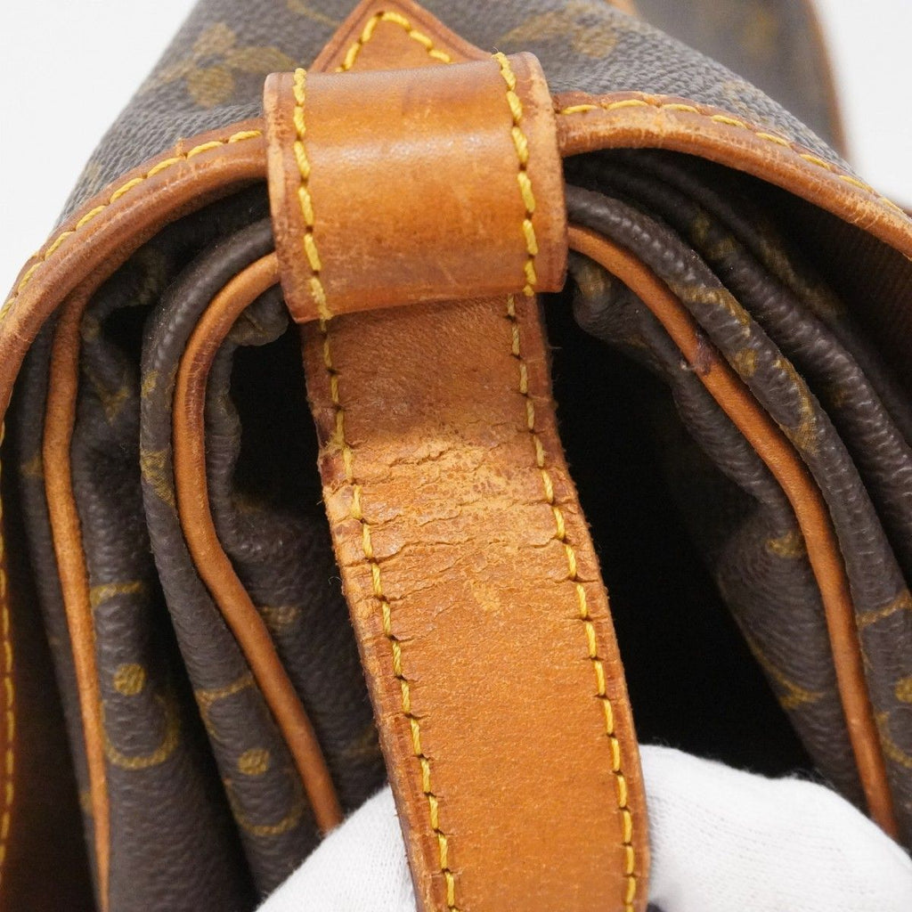 Louis Vuitton Shoulder Bag Monogram Saumur 35 Brown — view 6