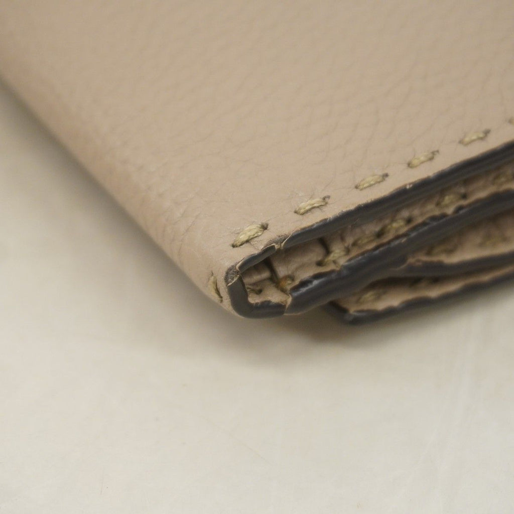 Fendi Trifold Walleteria Sell Leather Gray Ju Silver Wallet — view 6