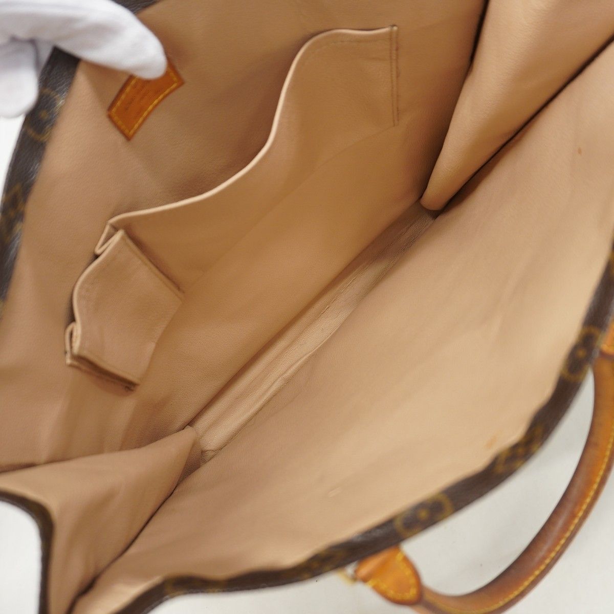Louis Vuitton Tote Monogram Sac Plat Brown — view 4