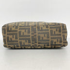 Fendi Handbag Zucca Nylon Canvas Brown Silver — view 3