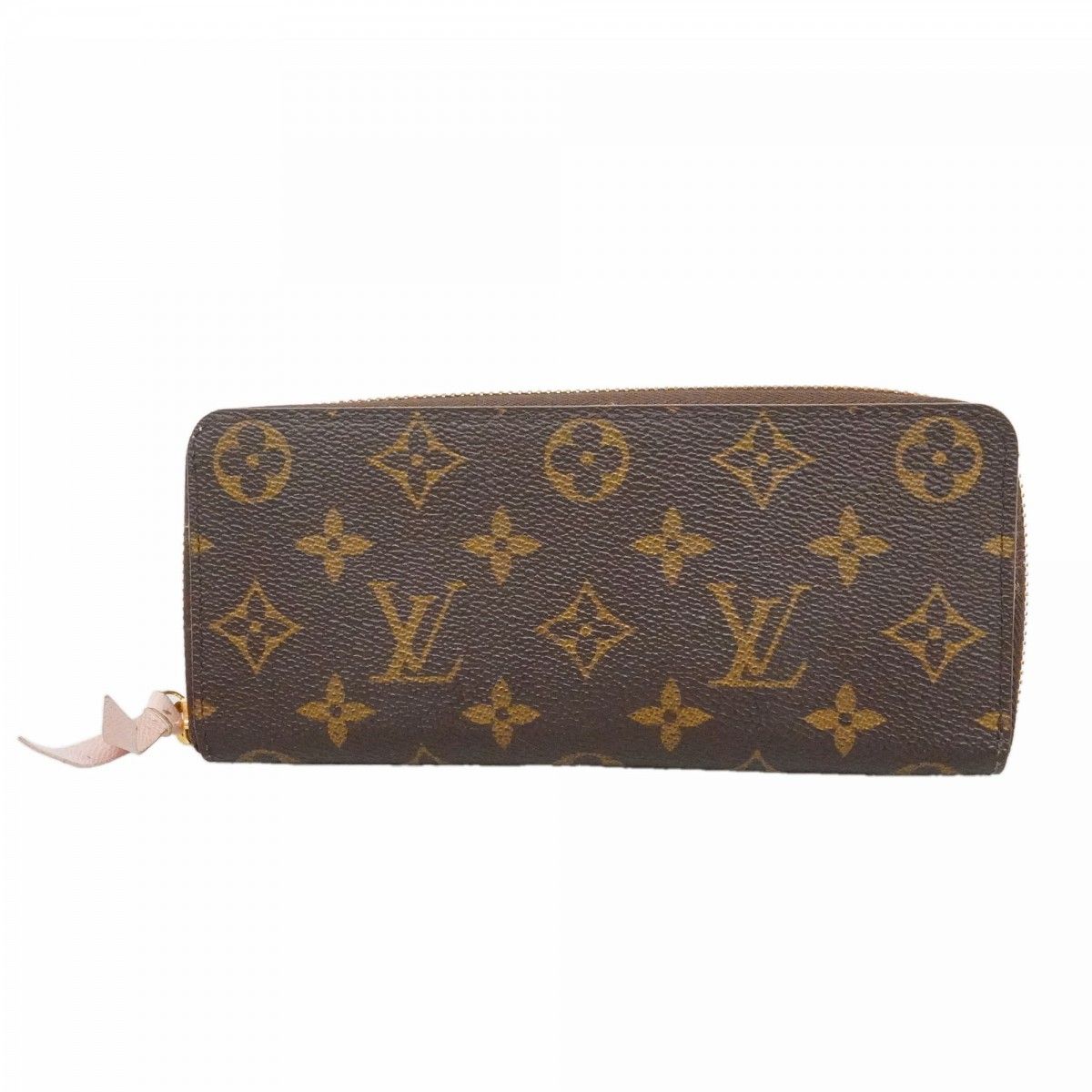Louis Vuitton Wallet Monogram Portefeuille Clemence Brown Rose Velours