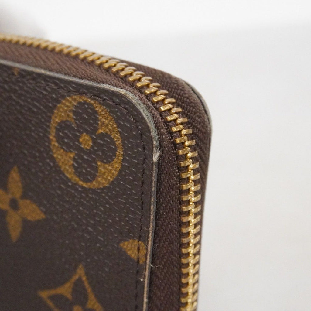 Louis Vuitton Wallet Monogram Portefeuille Clemence Brown Rose Velours — view 6