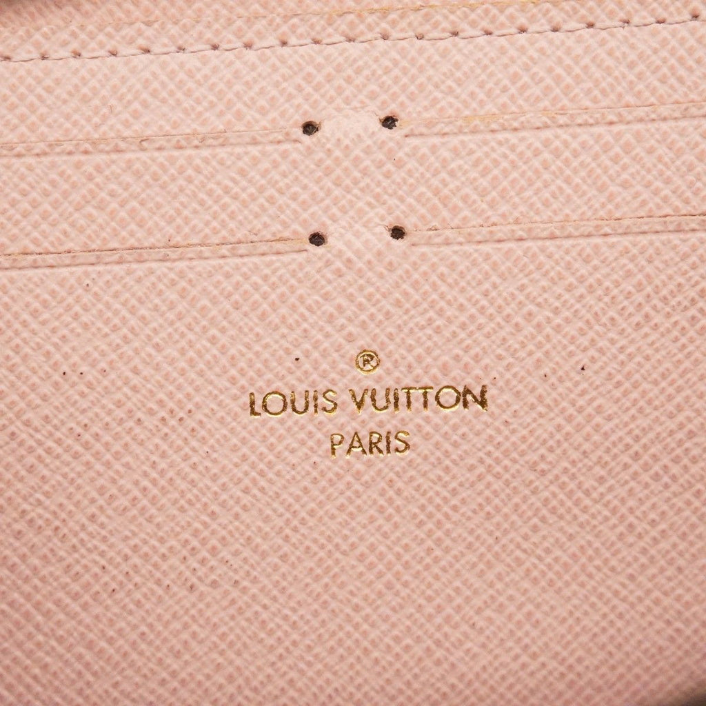Louis Vuitton Wallet Monogram Portefeuille Clemence Brown Rose Velours — view 4